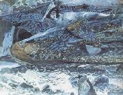 Mikhail Vrubel The Demon Carried off (mk19) oil painting picture wholesale